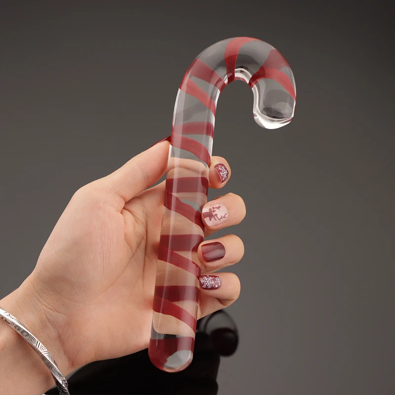 Стеклянная Анальная пробка фаллоимитатор пугвица милая кристальная конфетная