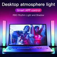rgb inteligente led barra de luz wifi bluetooth desktop fundo atmosfera luz m%c3%basica sincroniza%c3%a7%c3%a3o tv parede do jogo computador qu