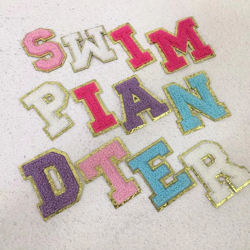 

1 шт., самоклеящаяся нашивка с буквами, 5,5 см