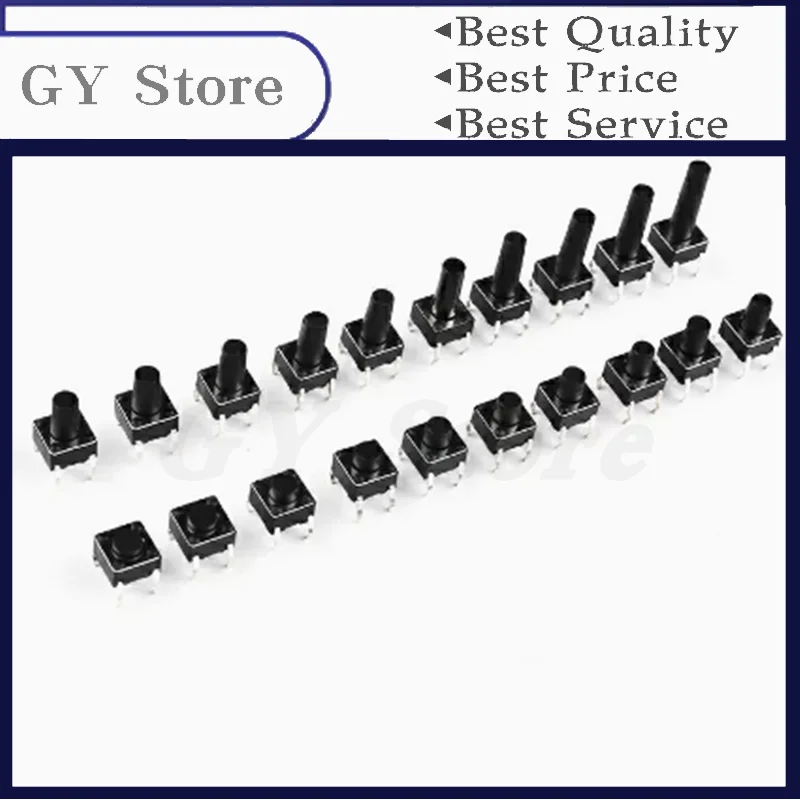 20 шт. Φ 6x6x4,3 6x6x5 6x6x6 6x7 6x6x8 bButton, 4 контакта, цифровой сенсорный переключатель DIP4