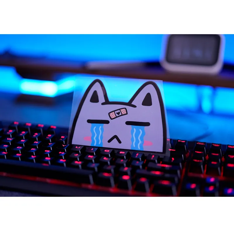 Стикер для стайлинга автомобиля наклейка с мультяшным барабаном котом грязными