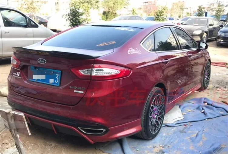 PSM STYLE REAL CARBON FIBER ЗАДНЕГО КРЫЛА БАГАЖНИКА СПОЙЛЕР ДЛЯ Ford Mondeo / Fusion 2013 2014 2015 2016 2017 2018