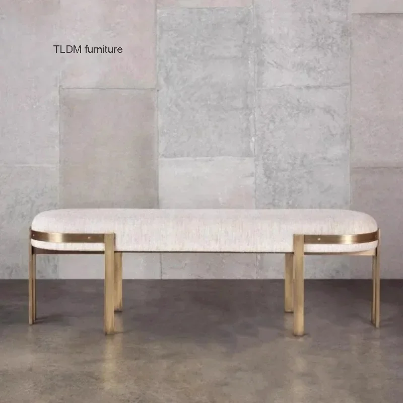 Роскошные дизайнерские табуретки для кровати отель спальня современная