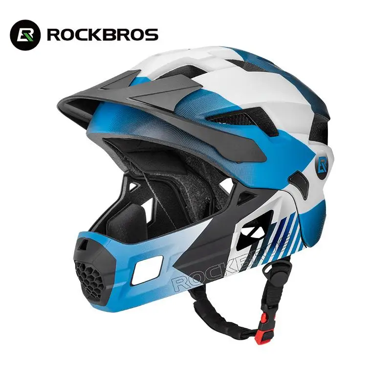 

Rockbros official Kids Bike Helmet Ultralight Integrally-molded Light Helmet Wide Brim Head Safty Children Full Helmets
