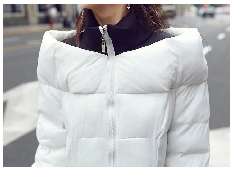 Ladies long slim casual cotton jacket slimming waist light luxury warm fashion large size coat for women