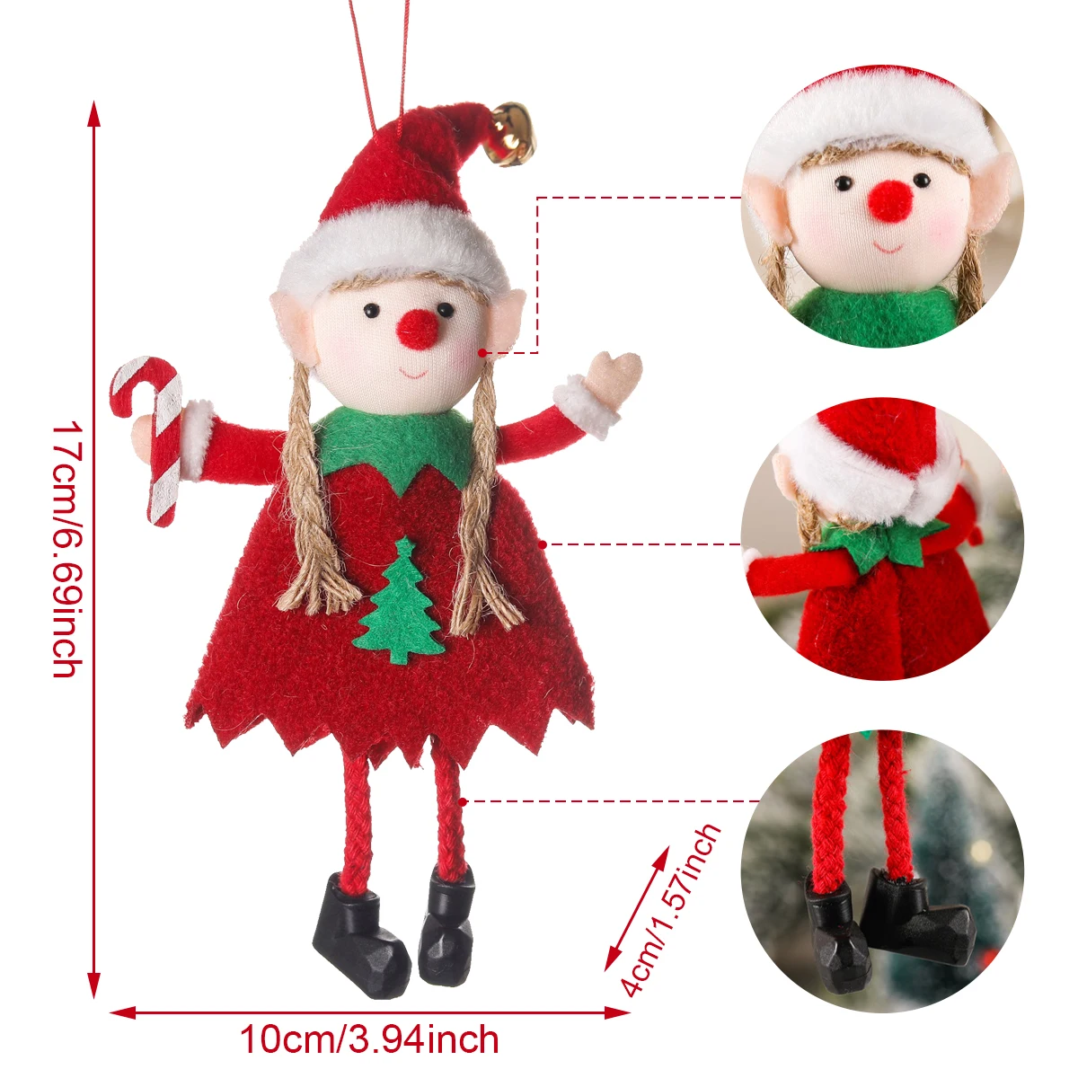 1 шт. Рождественское украшение искусственное для елки детей подарок на Новый Год