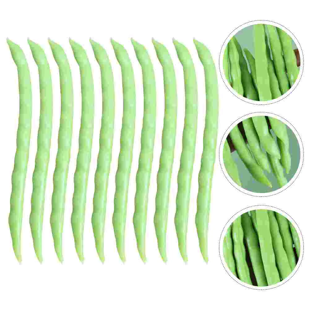 10 Pcs Fake Food Vegetable Props Kitchen Decoration Simulation Models False Carob Artificial Pvc Decorations Restaurant