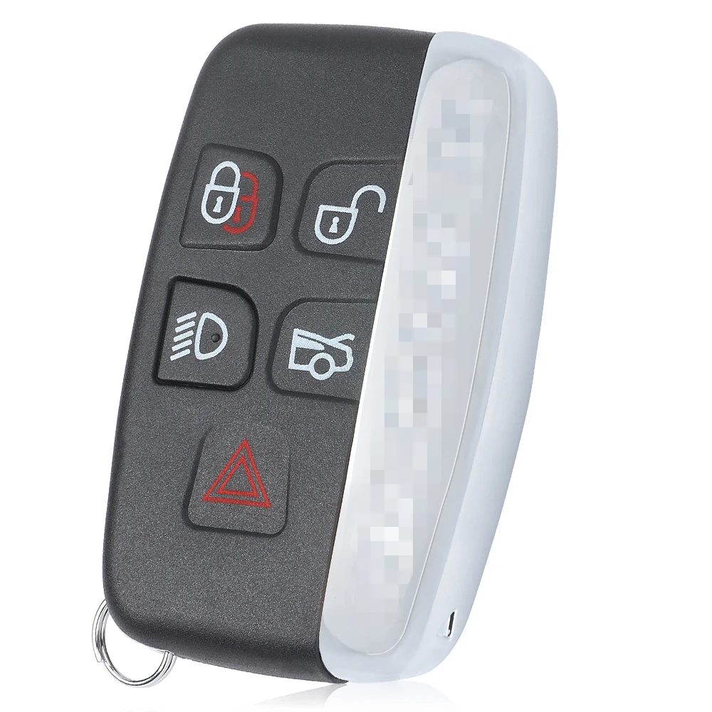DIYKEY High Quality New 5 Buttons Keyless Smart Remote Car Key Shell Case Fob JAGUAR XJ XF XKR XE XK F-Type F-Pace Housing Cover |
