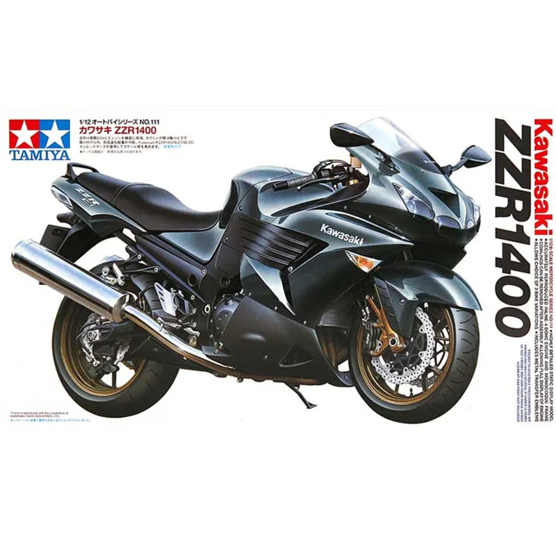 

Model Assembly Kit 1/12 Kawasaki ZZR-1400 Motorcycle 14111