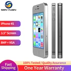 Оригинальный мобильный телефон Apple IPhone 4S 3G разблокированный бу дисплей 3,5 дюйма A5 двухъядерный 8 Мп WIFI GSM WCDMA GPS сенсорный экран смартфон