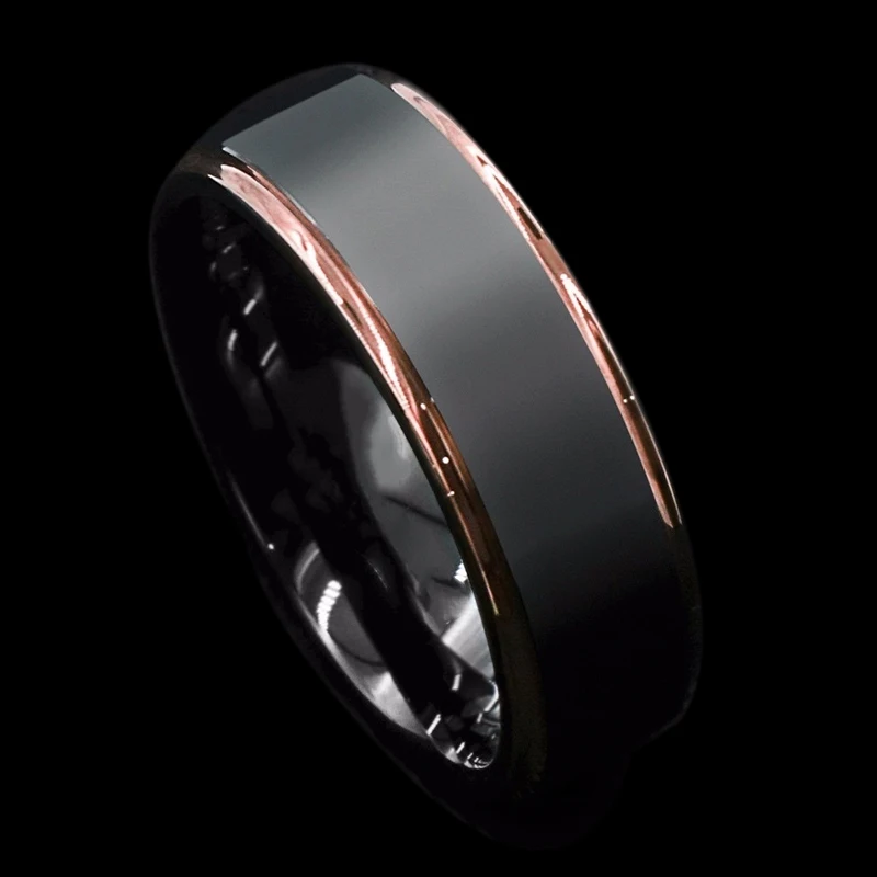 

2023 Fashion Black Brushed Design Stainless Steel Rings For Men Jewelry Accessories Anniversary Party Gift Vintage Men Rings