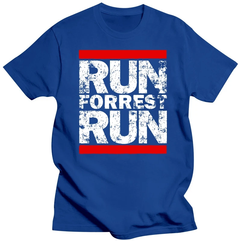 Футболка Run Forrest Fun Shirt Dmc Gump Movie Quote Harajuku Забавная футболка