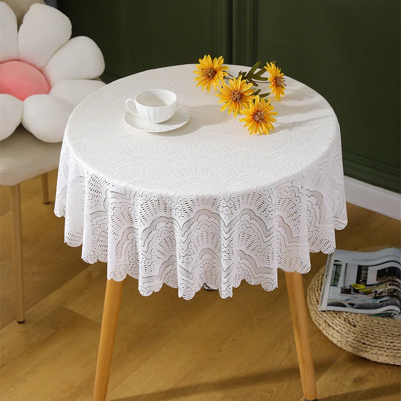 

Round Table Cloth Lace Tablecloth Round Household Round Lace Table Cloth Table Dining Table Decoration Accessories