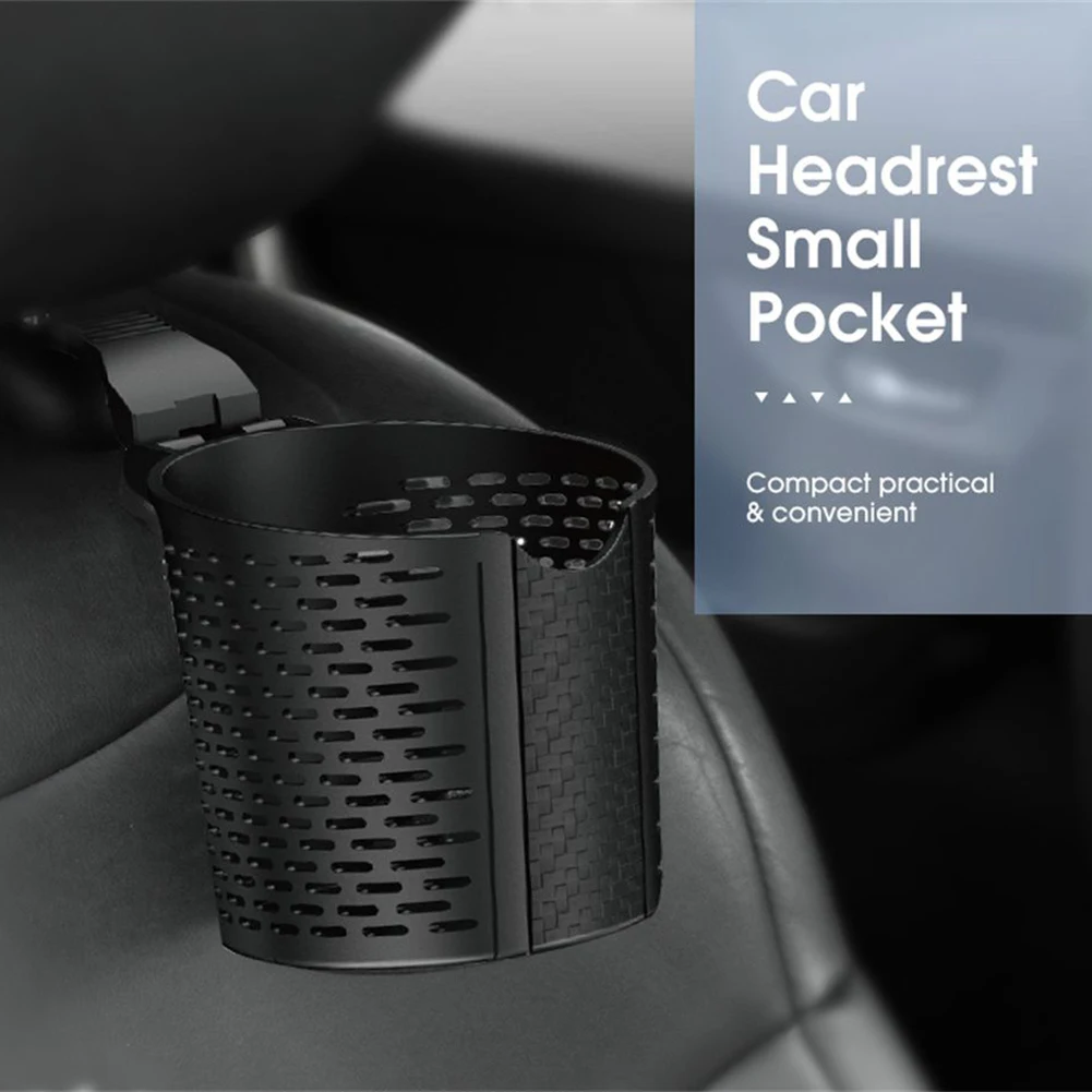 

1Pc Car Cup Holder Universal Car Seat Back Hook Organize Storage Basket Phone Holder Auto Accessory TPR