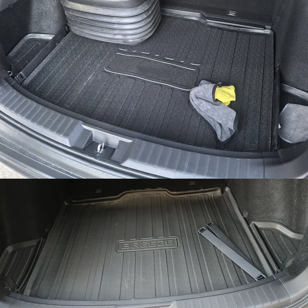 Фото Коврик в багажник для Honda CR-V CRV 6 RS Breeze 2023~2026, водонепроницаемый, из TPE, внутренний вкладыш, подкладка на спинку сиденья, поддон для багажа, аксессуары №2