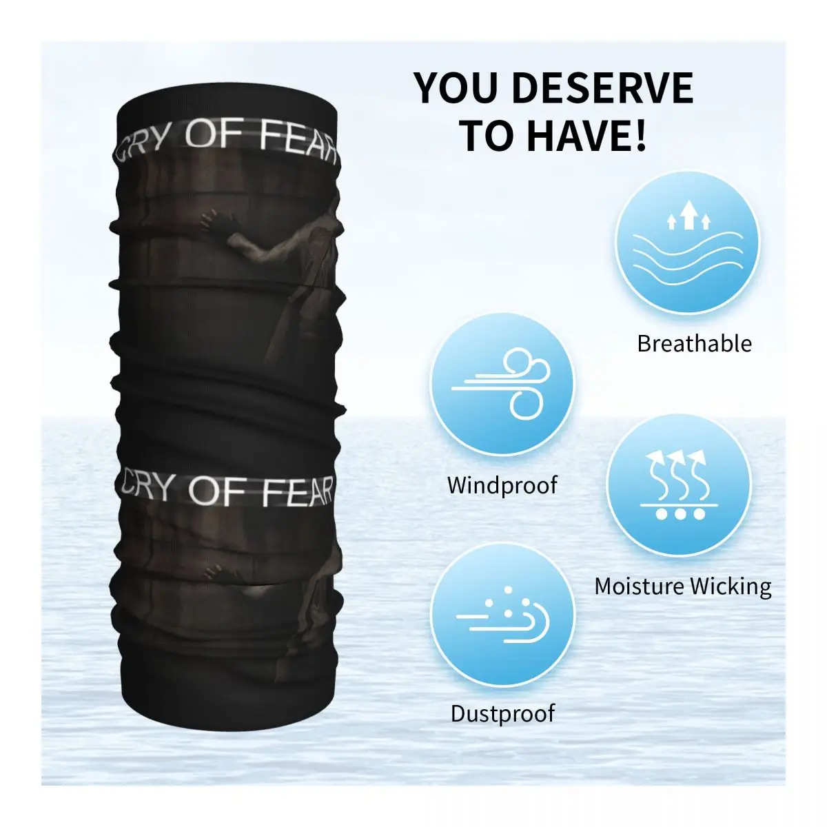 Шведская Бандана с принтом из фильма страшные игры плакник страха накидка на шею