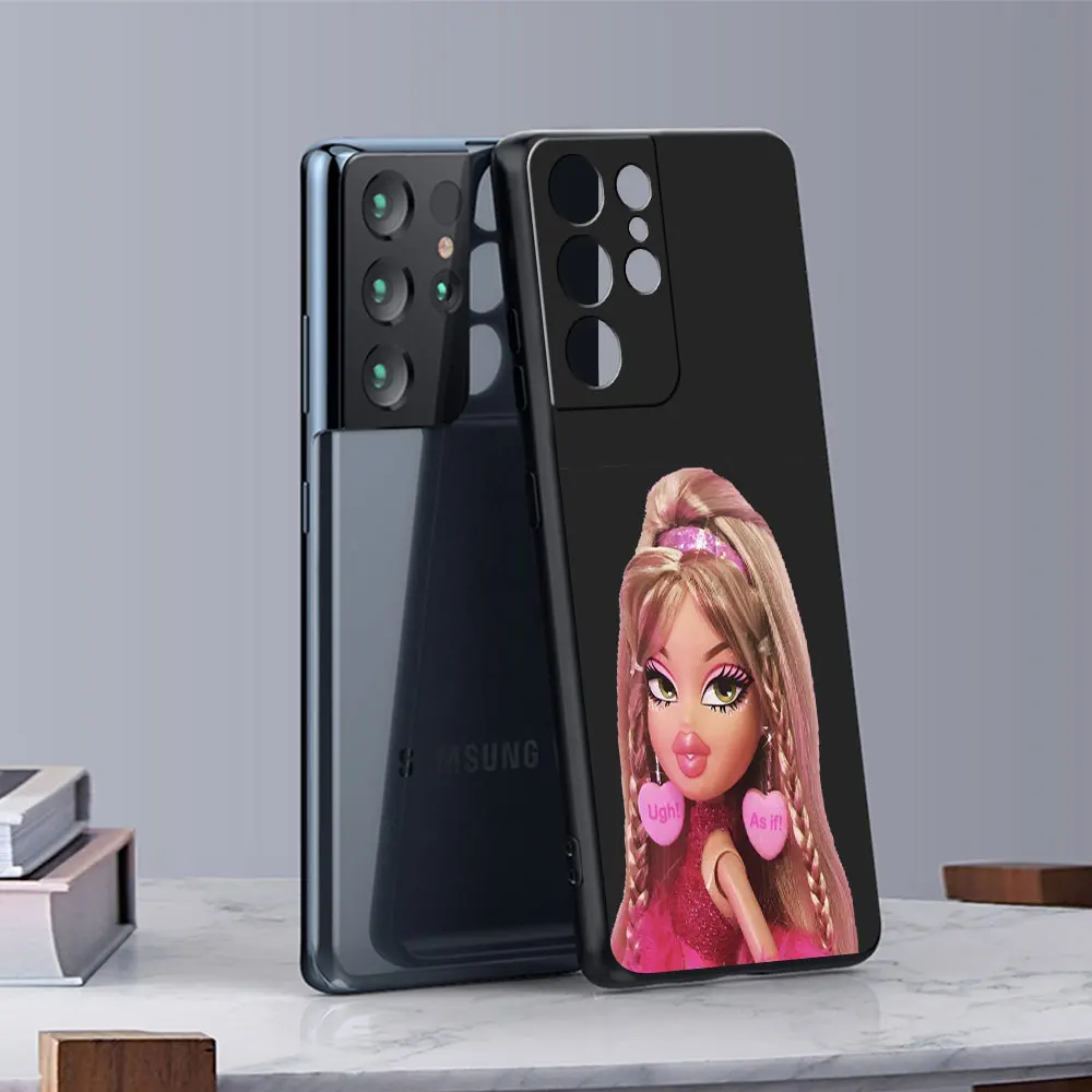 Фото Матовый чехол с милой куклой для Xiaomi Redmi K40 Pro A1 Plus K60e K50 Gaming K40S K50i K60 K50 Ultra K50 Pro K40, мягкий чехол из ТПУ №5