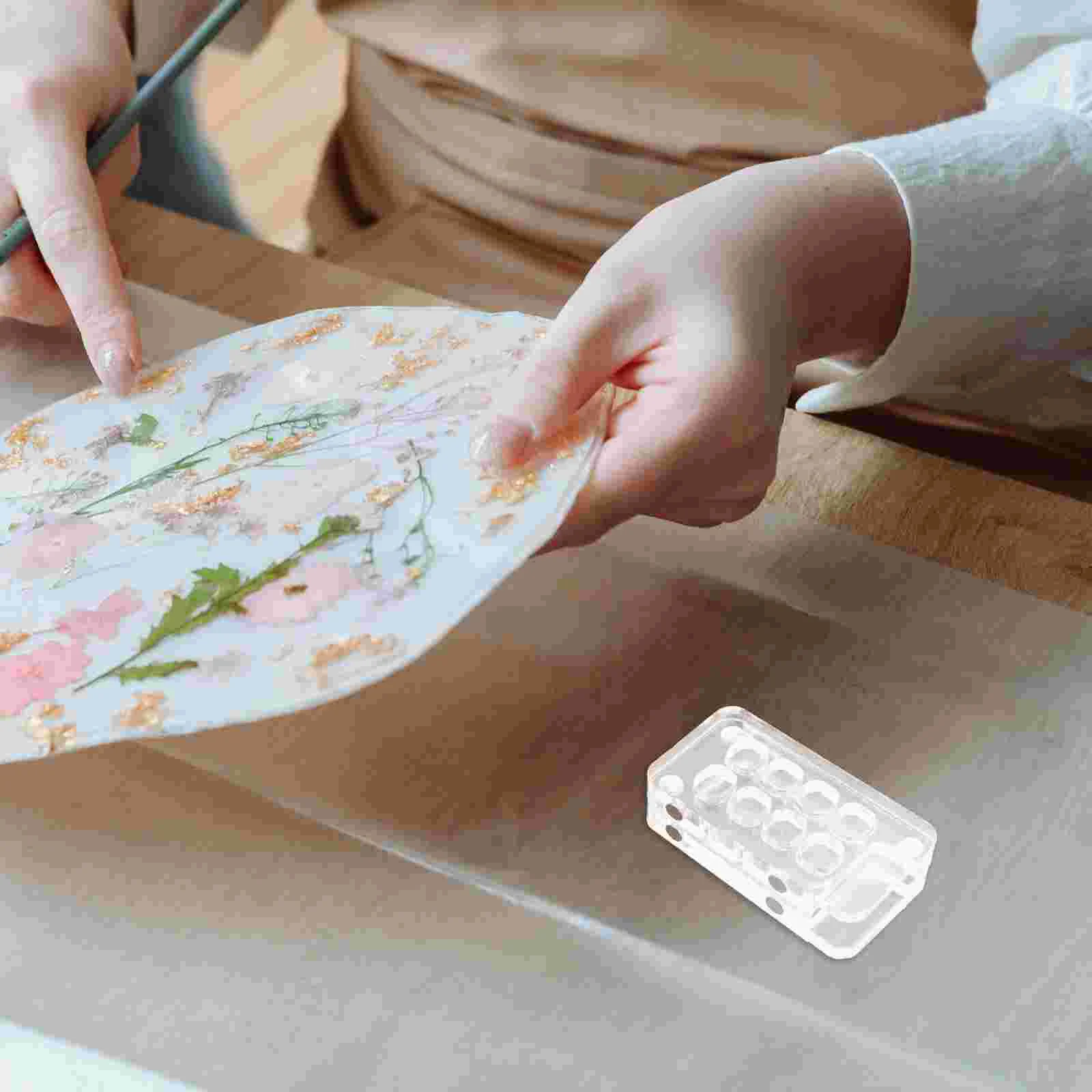 Портативная палитра для рисования с 8 сетками 8-луночная акриловая цветовая