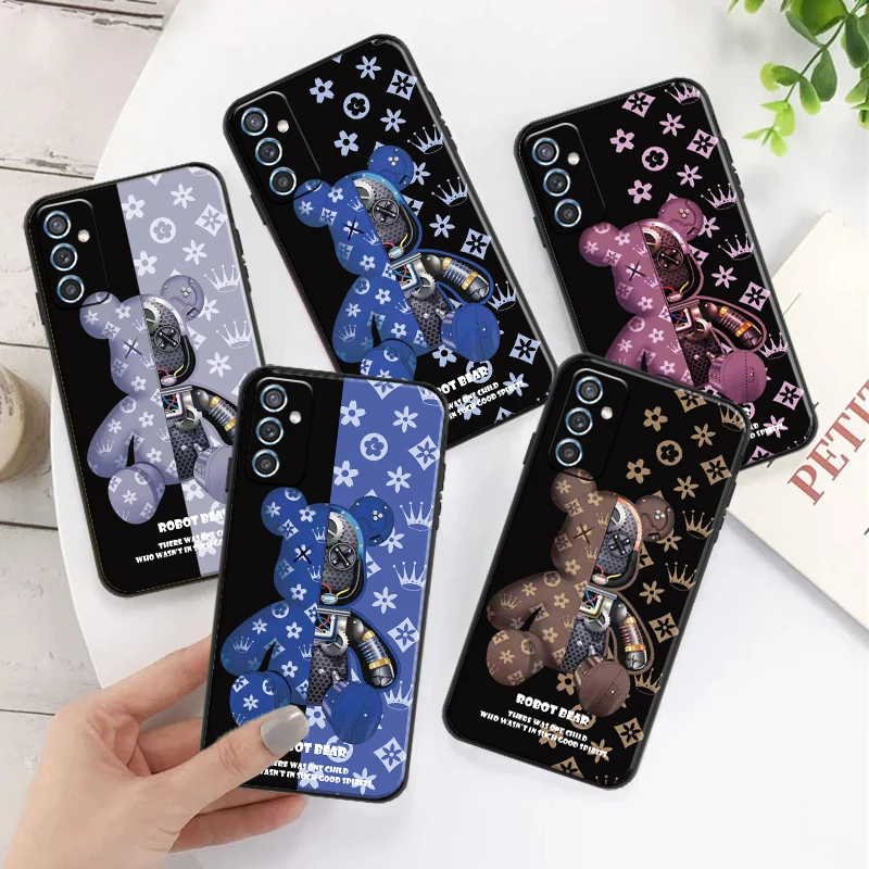 

Luxury Mechanical Bear Phone Case For Samsung Galaxy M01 M10 M11 M21 M30 M30s M31 M31s M51 M02 M02s M12 M22 M32 M42 M52 M62
