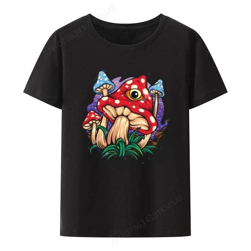 Футболки Kawaii agaric Magic в стиле Харадзюку топы с винтажным принтом женские и мужские