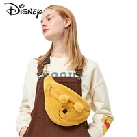 disney winnie the pooh womens waist bag luxury brand new womens plush waist bag cartoon cute fashion trend chest bag