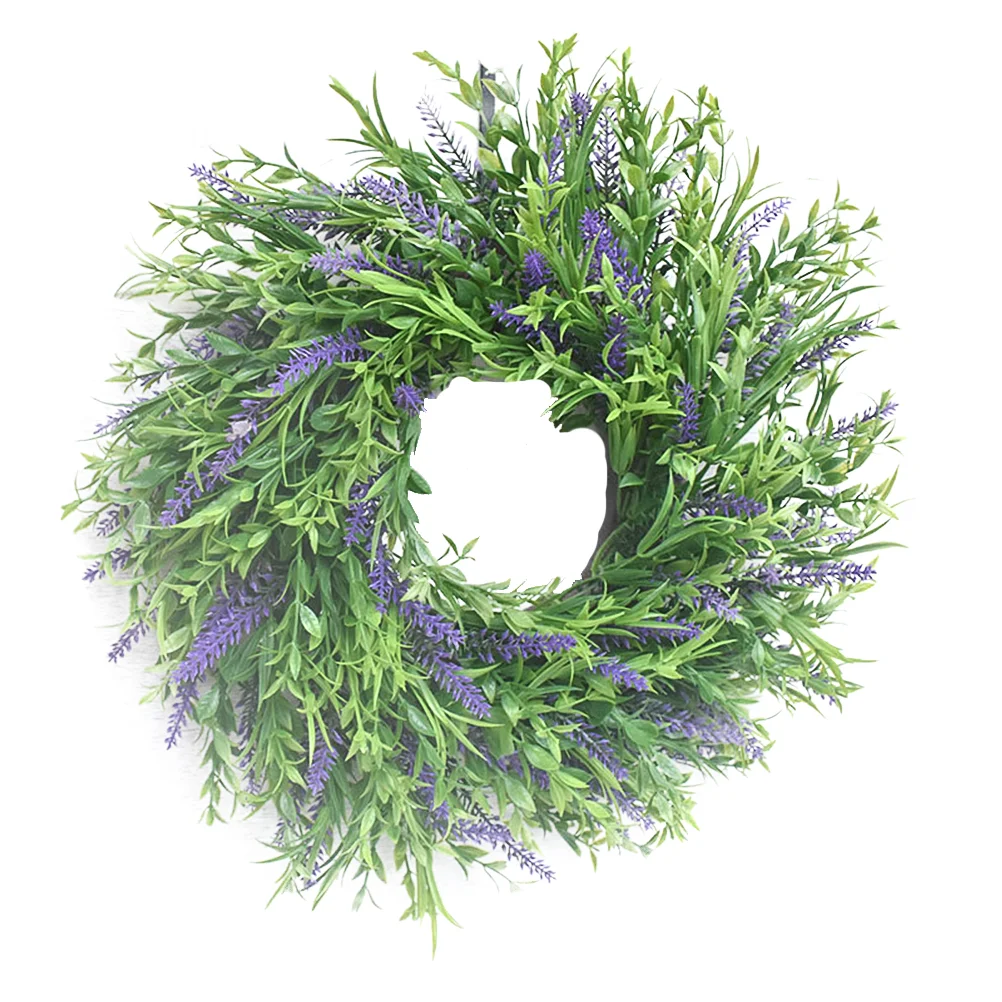 

Artificial Wreath Wedding Wreaths Door Decoration Purple Home Hanging Garland Decorative Front Decorations Lavender