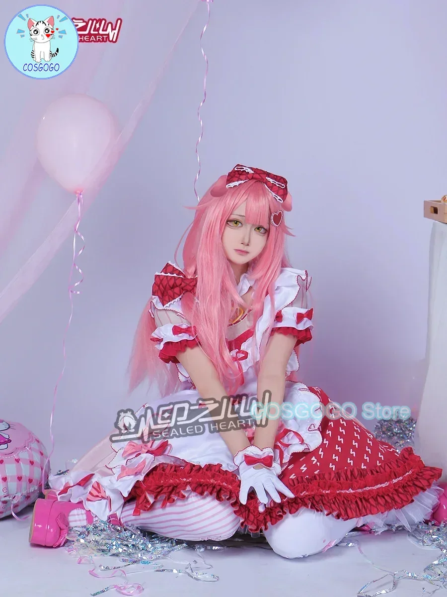 COSGOGO Goldenglow Косплей Костюм Arknights Прекрасная униформа горничной Платье Игровой