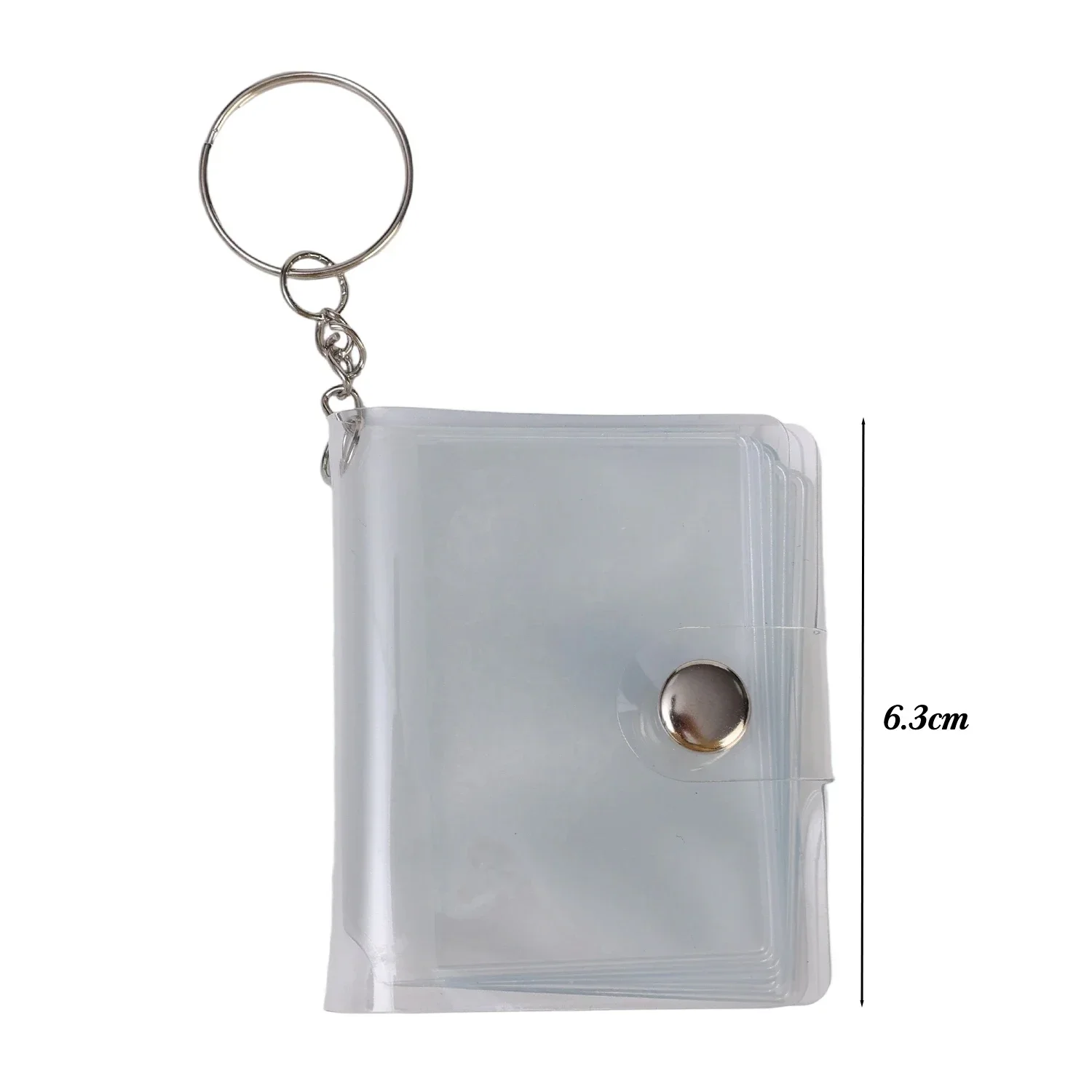 Мини-фотоальбом для женщин, 1/2 дюйма, держатель для фотокарточек, портативный карманный альбом из ПВХ с брелоком, рюкзак, брелок для ключей