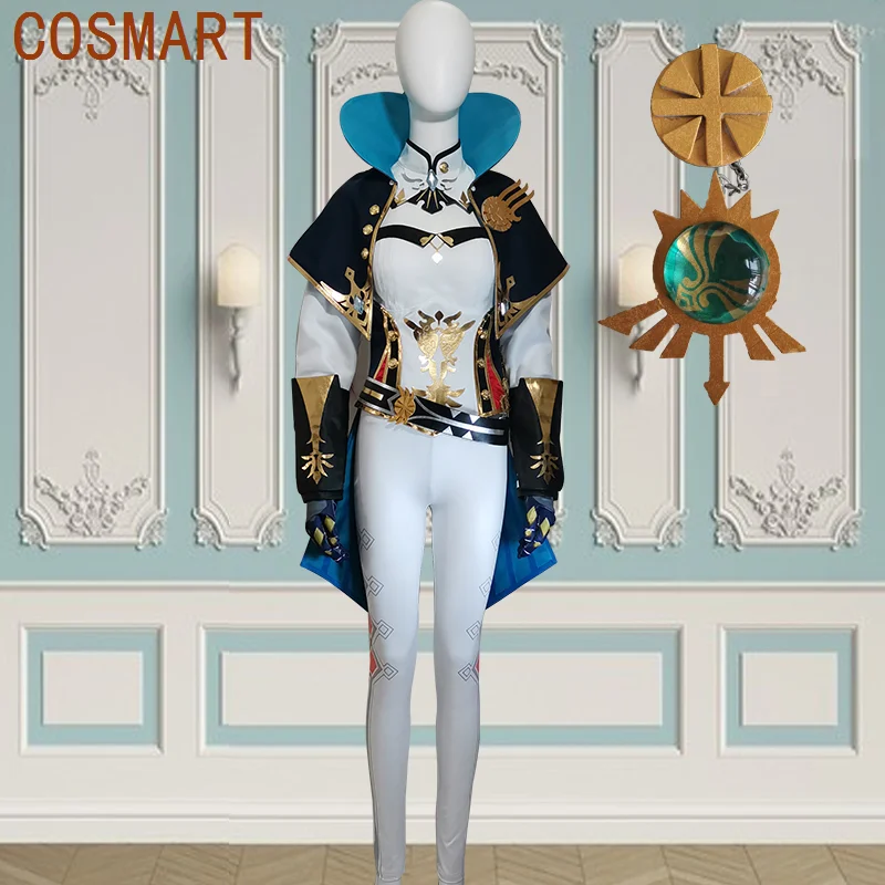 

Косплей-костюм COSMART Genshin Impact Jean Gunnhildr, голова рыцарей Zephyr, косплей-костюм, косплей-игра, искусственная униформа, хеллоуин