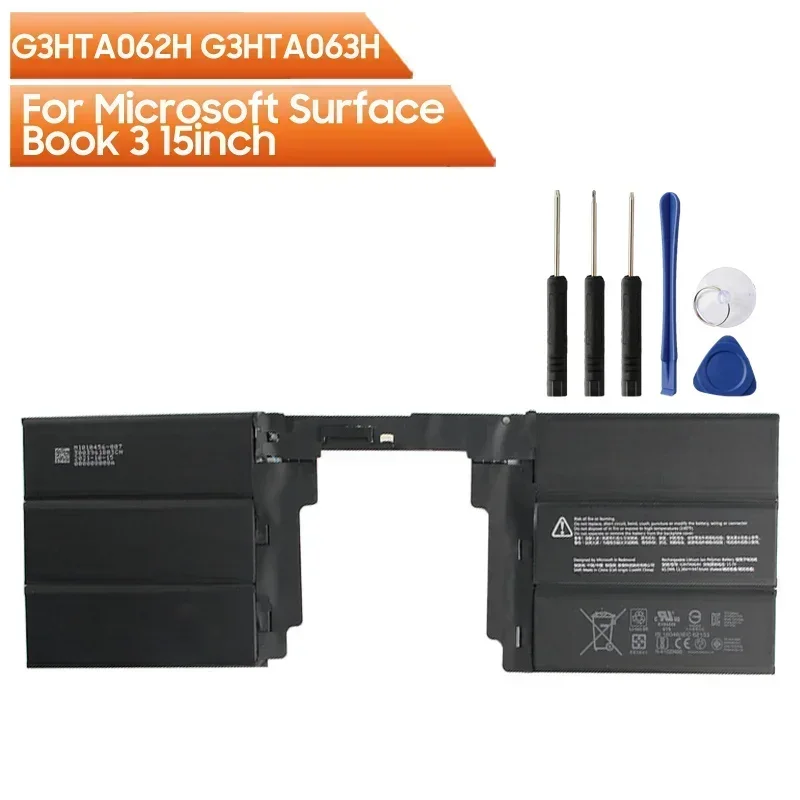 Фото Новая батарея 2026 года G3HTA062H G3HTA063H для Microsoft Surface Book 3 15 дюймов №1