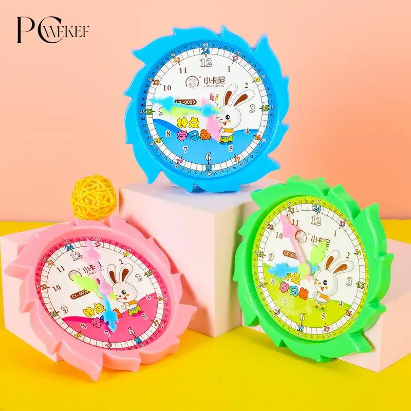 

Children Kids Clock Model Toys Early Educational Cognitive Math Toy Montessori Teaching Aids Three-needle Linkage Detachable Toy