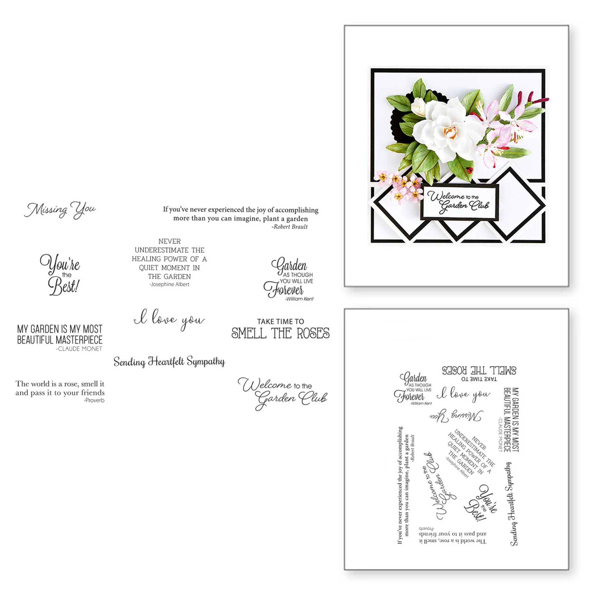 Новое поступление 2022 прозрачные штампы через ворота сада печать для сделай сам