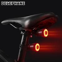 bicycle smart auto brake sensing light led warning ipx6 waterproof cycling tail light taillight bike rear light accessories