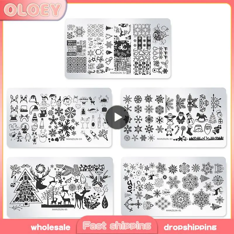 

1-10 шт., трафареты для маникюра