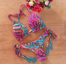 Conjunto de Bikini con realce para mujer, traje de baño femenino con realce, cintura baja, 2022 (3)
