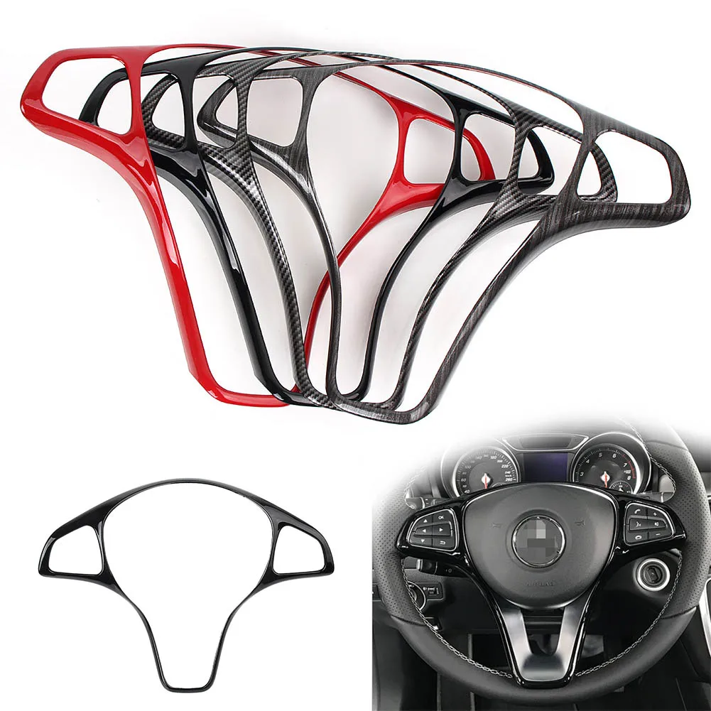 

Car Steering Wheel Cover Decoration Trim 4Pcs Colors For Mercedes Benz A B C E S Class GLA GLC CLA GLE GLS CLS Universal