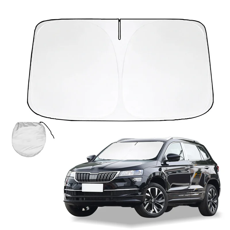 

Солнцезащитный козырек на лобовое стекло для Skoda Karoq Sportline, солнцезащитный козырек, складные блоки, УФ-лучи, сохраняйте кулер вашего автомобиля