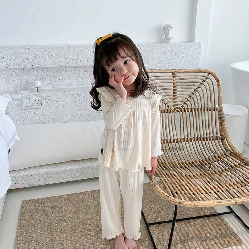 

Spring Childrens Korean Style Clothing Sets Kids Homewear Clothes 2Pcs Toddler Autumn Casual Sleepwear Baby Girl Pajamas Suits
