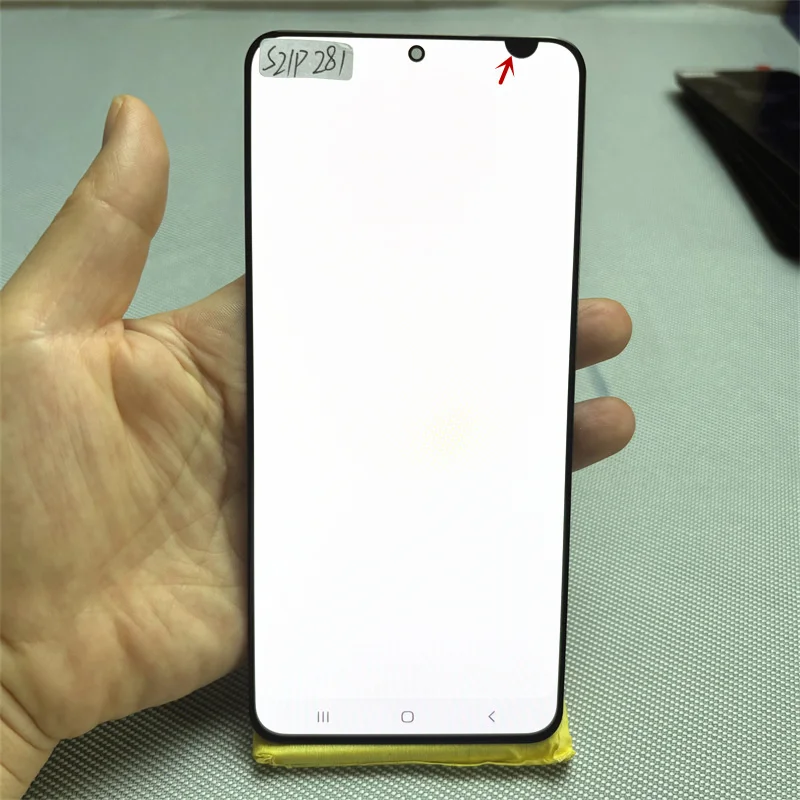 Фото Дисплей S21+ / 6.7” Ori 120Hz Super AMOLED для Samsung S21 Plus SM-G996B/DS G996F G996N, сенсорный экран с дигитайзером, с дефектами. №4