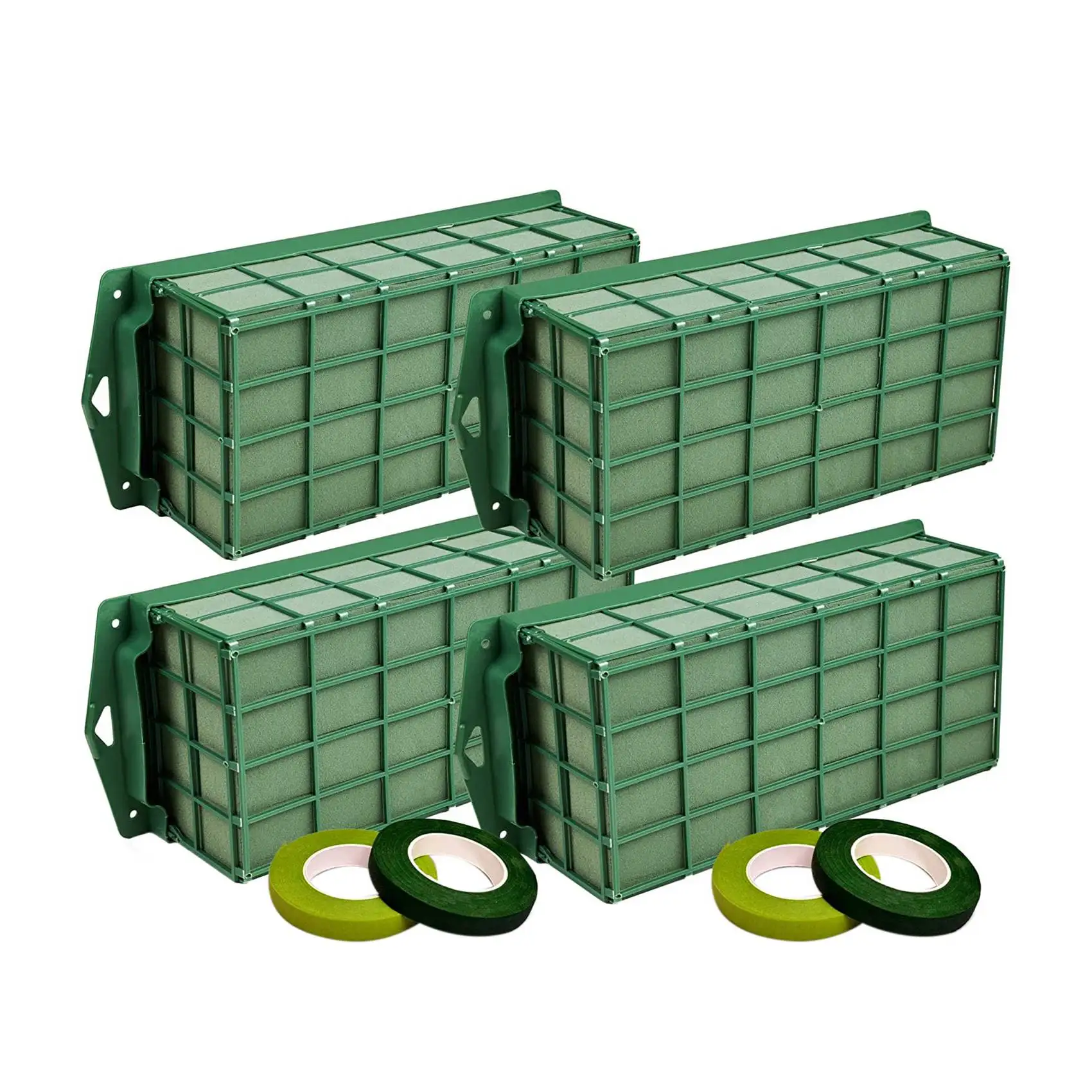 

4Pcs Floral Foam Cage, Dry and Wet Rectangle Flower Cage Holders for Flowers, Wedding, Home and Garden Decorations