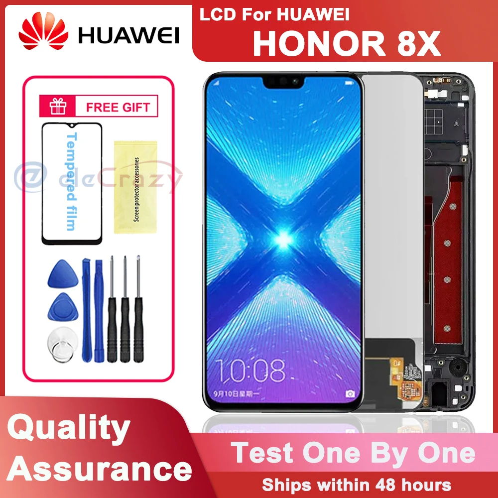 

Оригинальный IPS ЖК-дисплей 6,5 дюйма для Huawei Honor 8X, ЖК-дисплей с сенсорным экраном и дигитайзером в сборе, замена для HONOR 8X JSN-L21