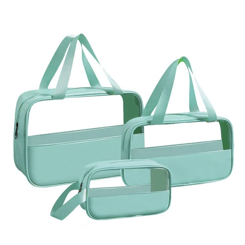 

Patchwork Cosmetic Bag Makeup Storag Bag Translucent Large Capacity Bath Bag Waterproof Travel Storage Bag