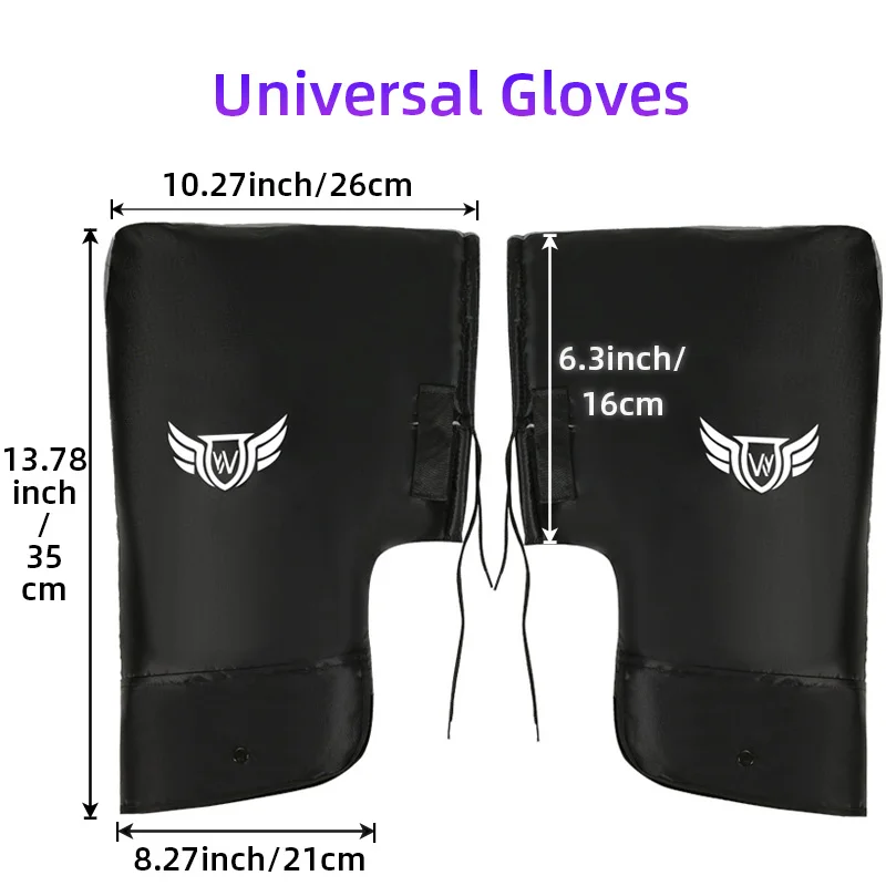 Pthene мотоциклетный скутер велосипед ветрозащитный непромокаемый зимний теплый горячий защитный руль ручка большой защитный чехол перчатки