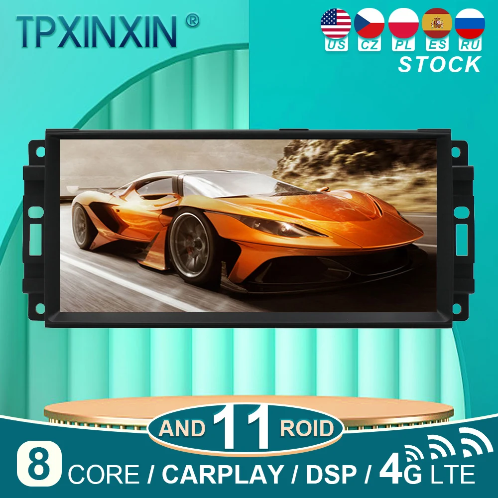 

128GB For JEEP Wrangler Commander Guide Android 11 Carplay Radio Player Car GPS Navigation Head Unit Car Radio with Screen