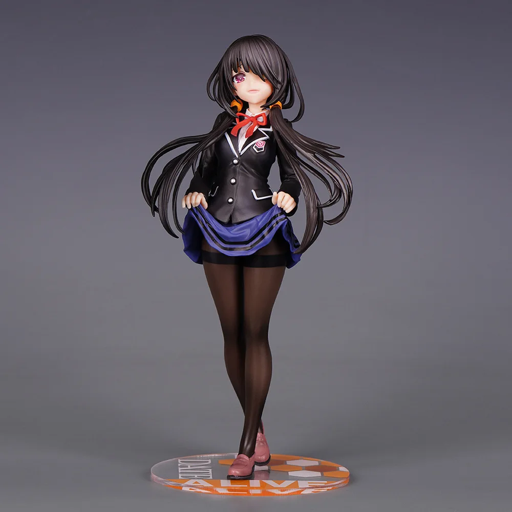 23 см аниме Tokisaki Kurumi фигурки DATE A LIVE фигурка Кошмар Куруми школьная форма модель