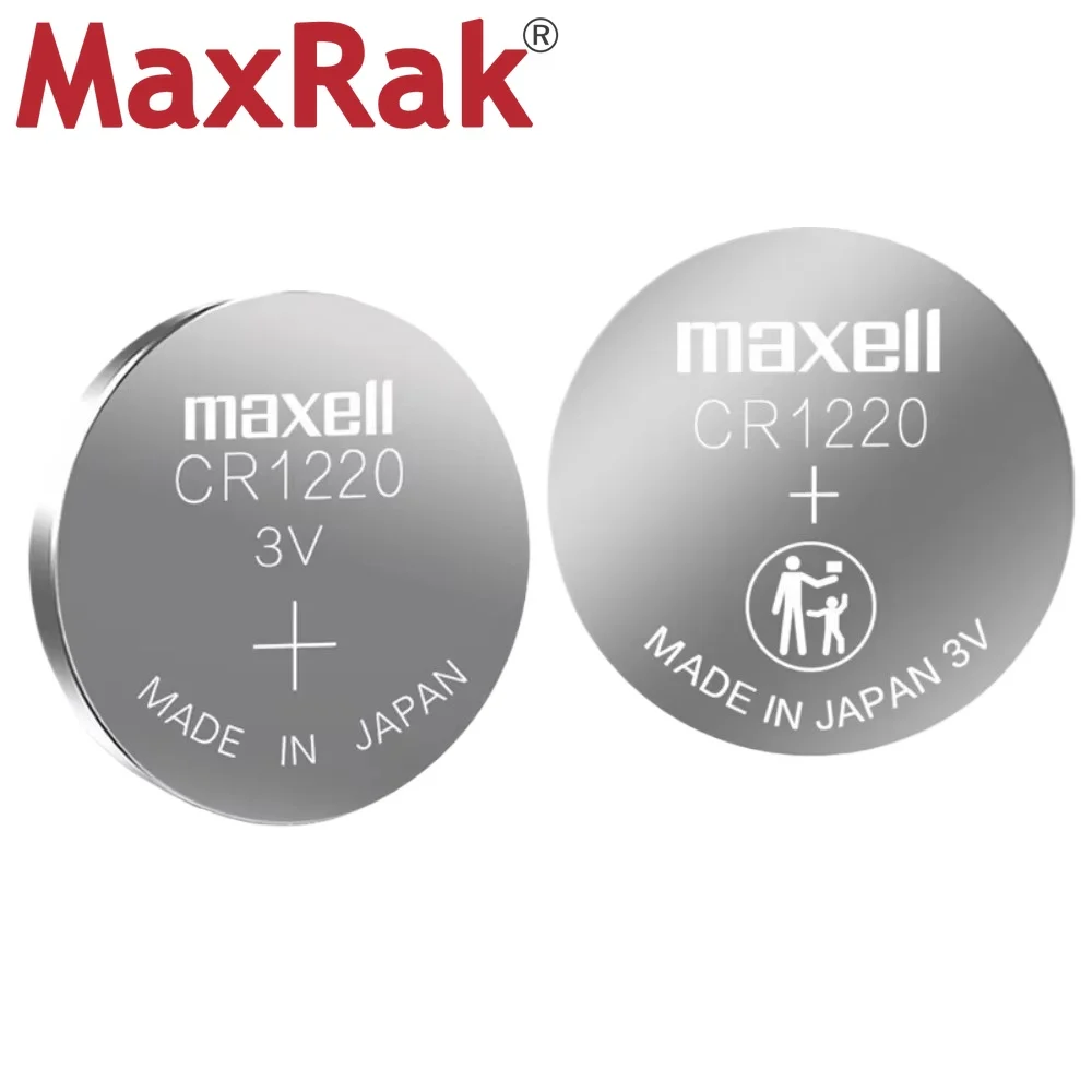 Оригинальный MaxeII CR1220 литиевая батарейка LM1220 BR1220 ECR1220 для часов калькулятора