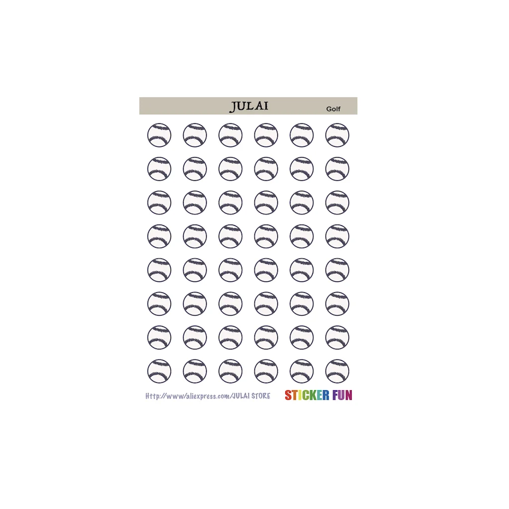 

48 Golf Planner Stickers