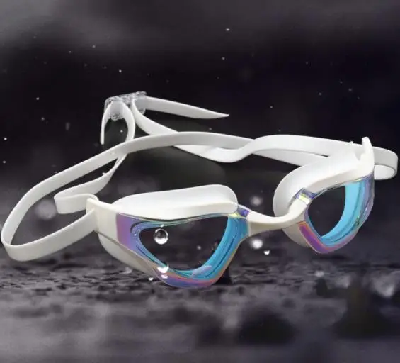 New Professional Aldult Swimming Glasses Cool Plating Anti-Fog UV Silica Gel Competition Goggles Water Sport Swim Equipment