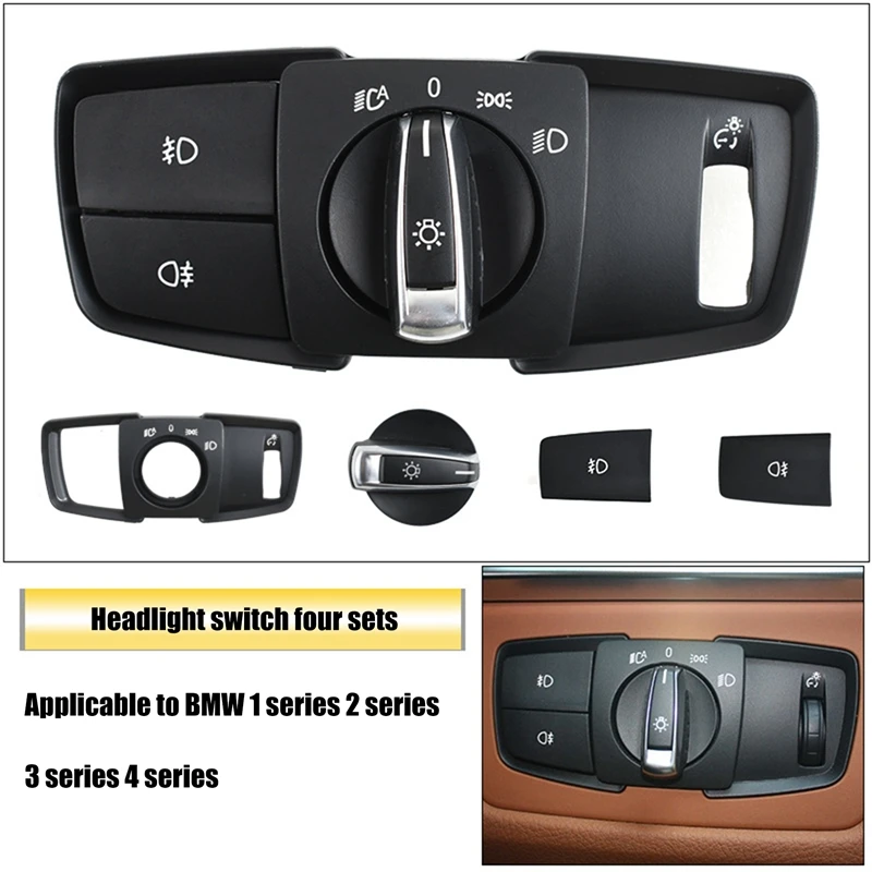 

Center Console Switch Control Panel Cover Frame Decorative Accessories for -BMW 1 Series 2 Series 3 Series 4 Series