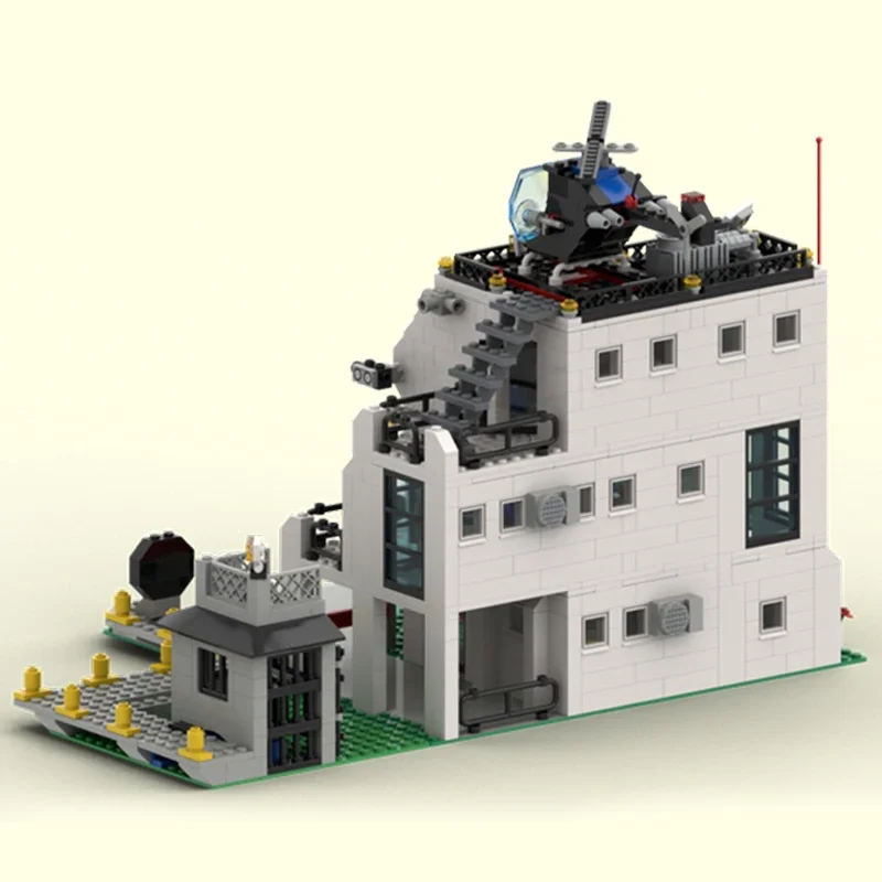 Конструктор Moc модульный полицейский участок сборка сделай сам игрушки для детей